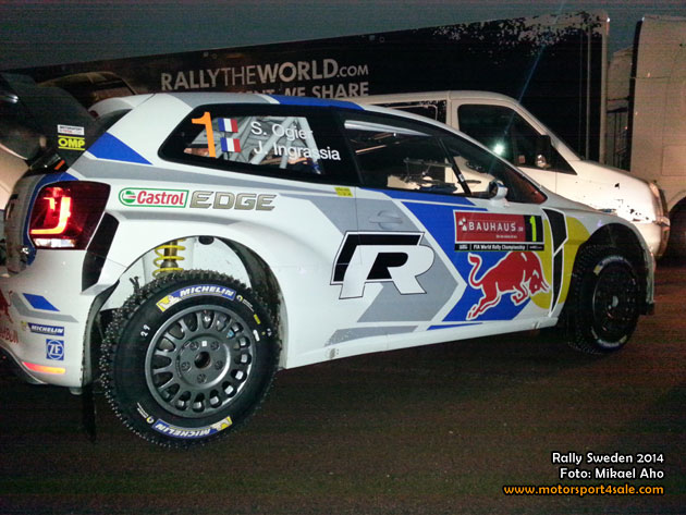 Servicebilder från Rally Sweden den 5 februari