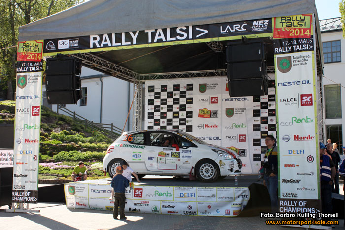 Gustav Thorsell tredje snabbaste R2-bil i Rally Talsi