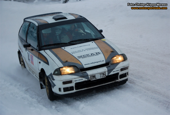 Riktiga vintervägar när 1300 Rallycup gästade Lima