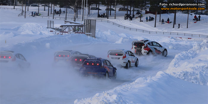 Göransson tvåa i premiären av RallyX on Ice