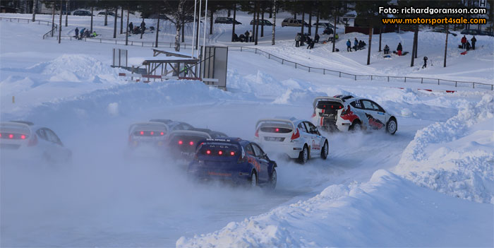 Göransson tvåa i premiären av RallyX on Ice