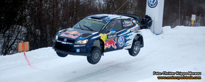 Sébastien Ogier efter segern i Rally Sweden 2015
