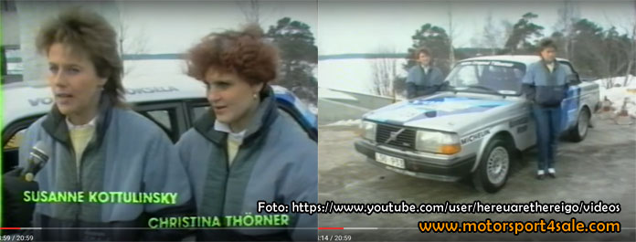Susanne och Tina inför Hankiralli 1986