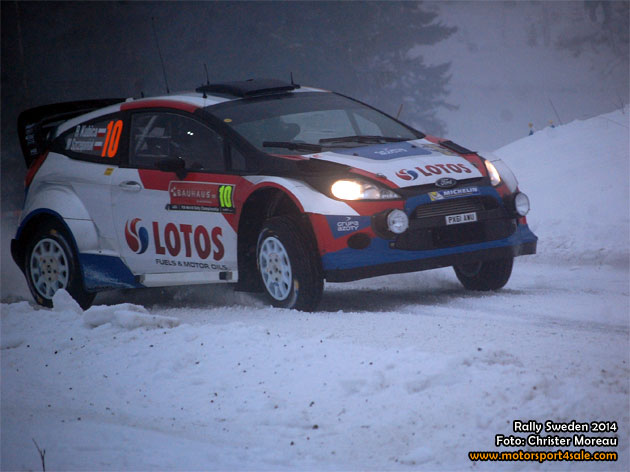 Robert Kubica nöjd att komma i mål i Rally Sweden