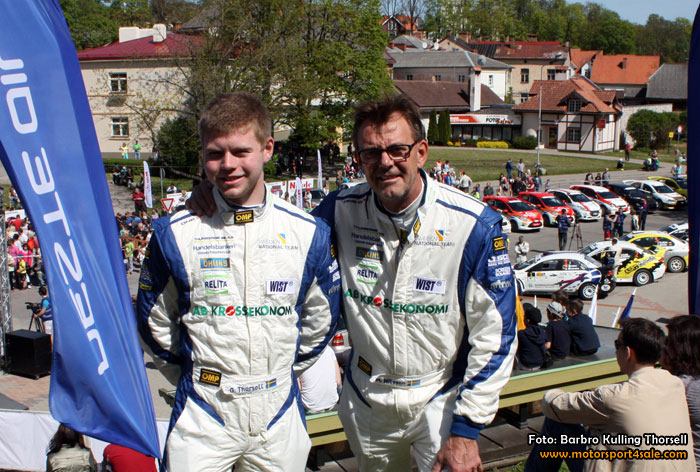 Gustav Thorsell tredje snabbaste R2-bil i Rally Talsi Gustav Thorsell tredje snabbaste R2-bil i Rally Talsi
