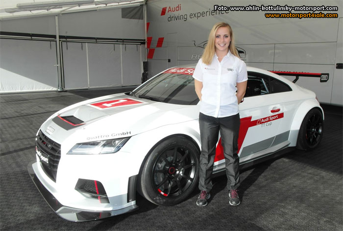 Mikaela Åhlin-Kottulinsky klar för Audi TT Cup 2015