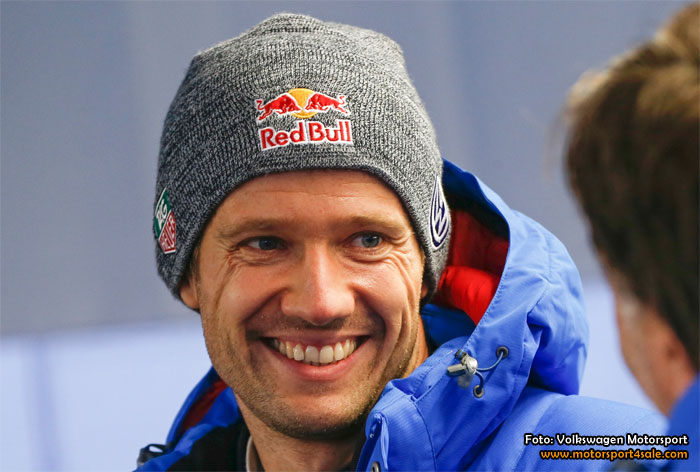 150218_ogier1 Sébastien Ogier efter segern i Rally Sweden 2015