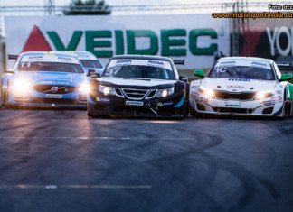 Racedramatik i kvällsskymningen på Mantorp Park STCC