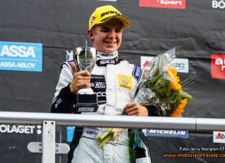 Julius ”Julle” Ljungdahl svensk juniormästare i banracing Julius Ljungdahl