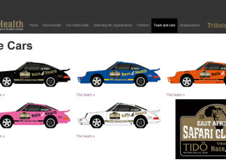 Team Tidö och Race4Health inför East African Safari Classic Rally Team Tidö