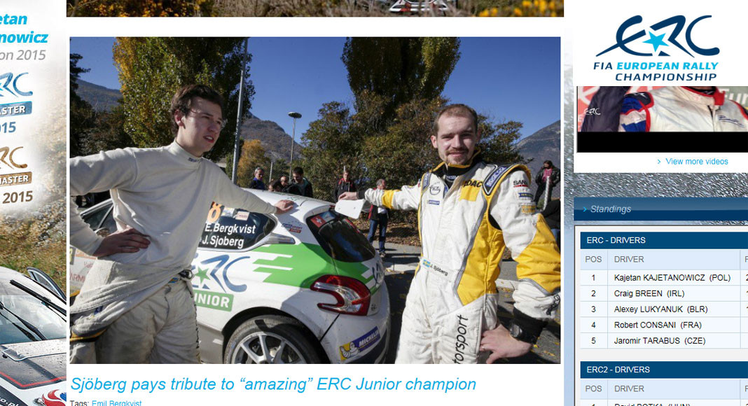 Joakim Sjöbergs hyllning till Emil Bergkvist