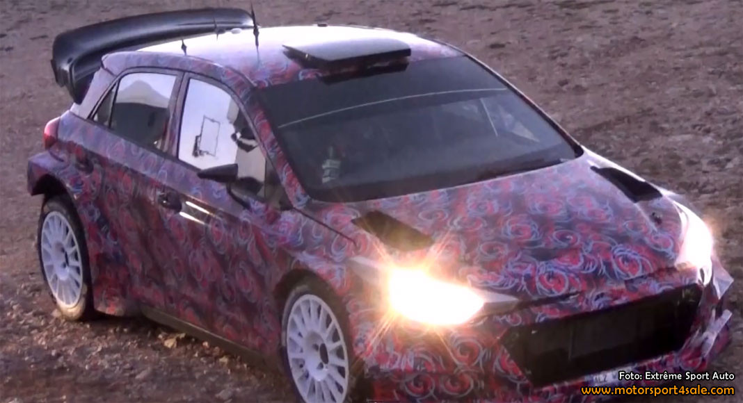 Se och hör Neuville testa nya Hyundai I20 WRC