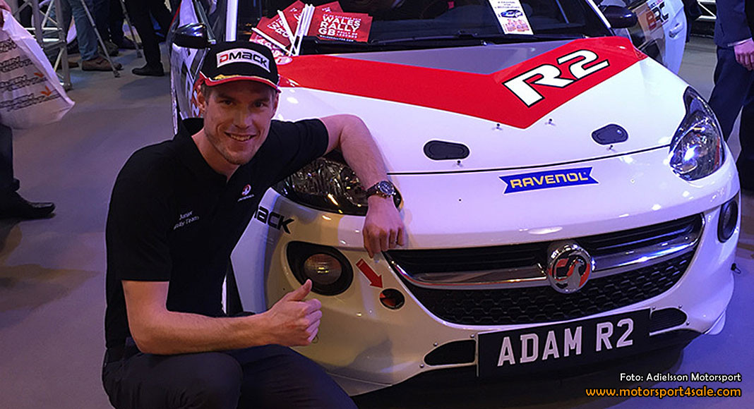 Mattias Adielsson fabriksförare för Vauxhall Motorsport 2016