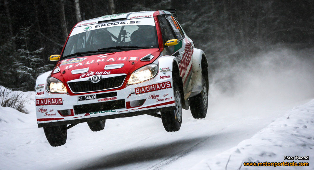 160229_kristofersson Johan Kristoffersson tvåa i Numedalsrallyt