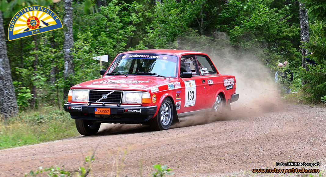Patrik Flodin har kopplat greppet om Midnattssolsrallyt