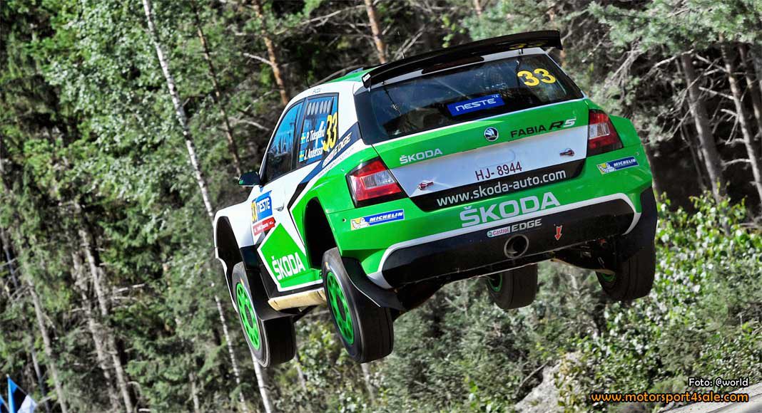 Tidemand trea i hård kamp i Rally Finland