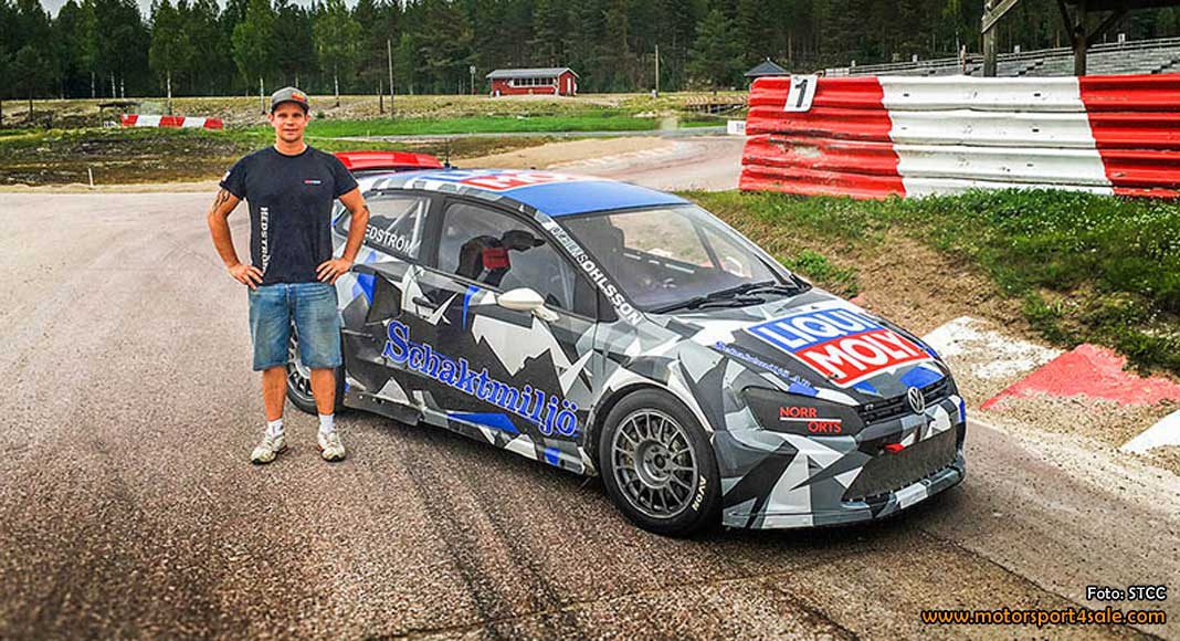 160901-hedstrom-i-polo Hedström till Solvalla i Volkswagen Polo Supercar