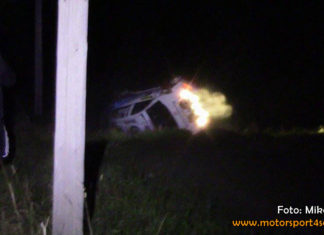 PG Andersson i trubbel på SS1 i Rally Uppsala PG Andersson i trubbel på SS1 i Rally Uppsala