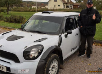 Bildextra: Debut för Joachim Borgs nya Mini WRC