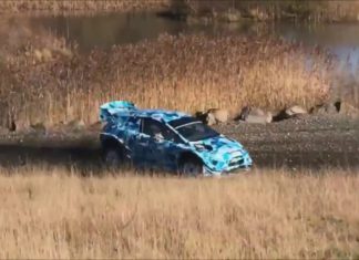 Sébastien Ogier provkör Ford Fiesta RS WRC 2017