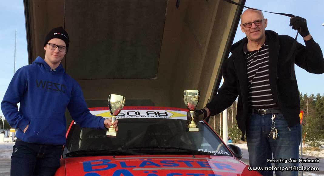 Ola och Victor vann premiären av årets 1300 Rallycup