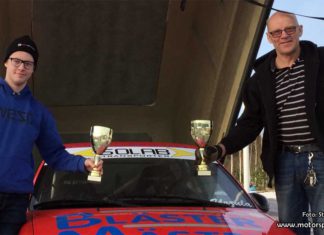 Ola och Victor vann premiären av årets 1300 Rallycup