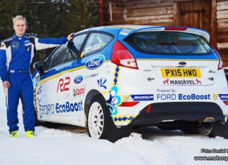 Allt klart för Daniel Röjsel i teamets Ford Fiesta R2t EcoBoost Allt klart för Daniel Röjsel i teamets Ford Fiesta R2t EcoBoost