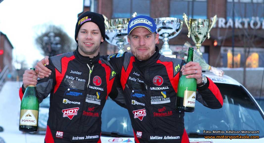 Mattias och Andreas vann Östersund Winter Rally