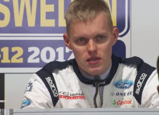 Pontus och Emil på presskonferens inför Rally Sweden