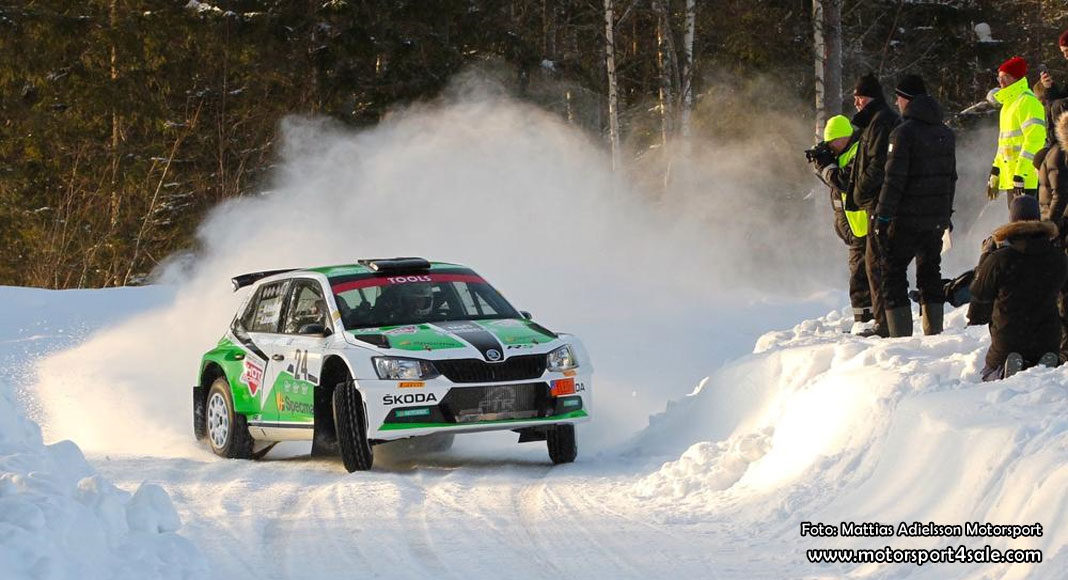 Mattias Adielsson leder Rally-SM efter Rally Vännäs