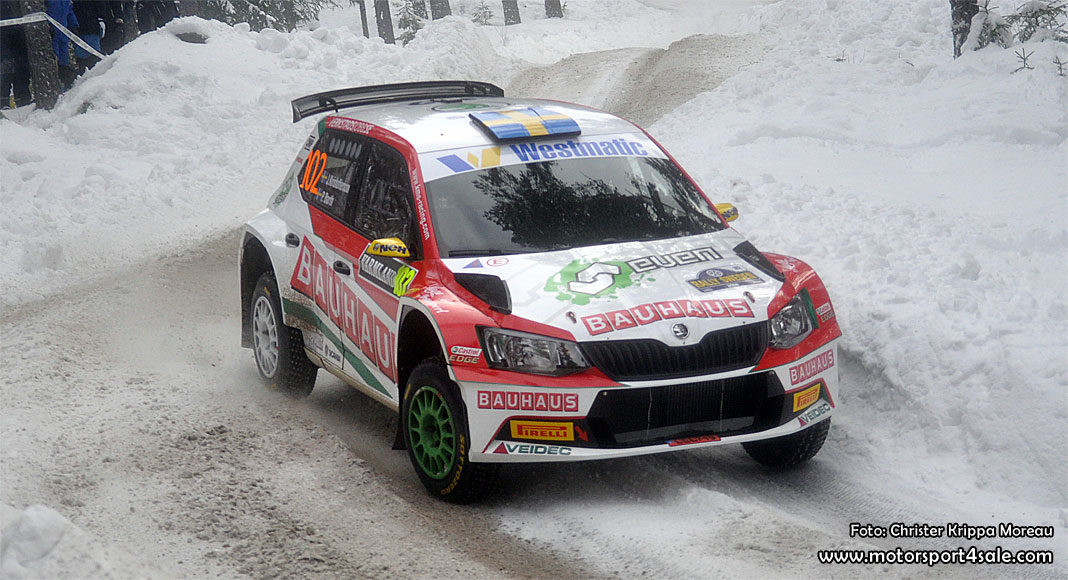 Johan Kristoffersson gav rallystjärnorna en match i Rally Sweden