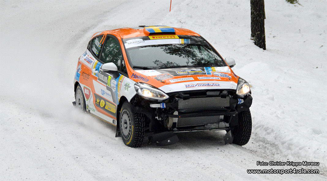 Dennis Rådström och Johan Johansson efter Rally Sweden 2019