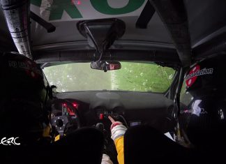 Avåkning för Elias Lundberg i Rally Liepaja 2019 – incar