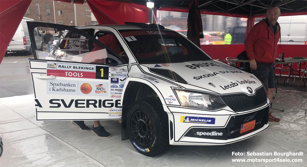 Fredrik Åhlin i stor ledning av Rally Blekinge