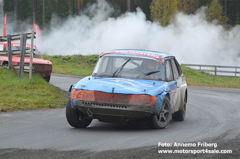 Marcus Svärd i SM-finalen i Bilcross 2019