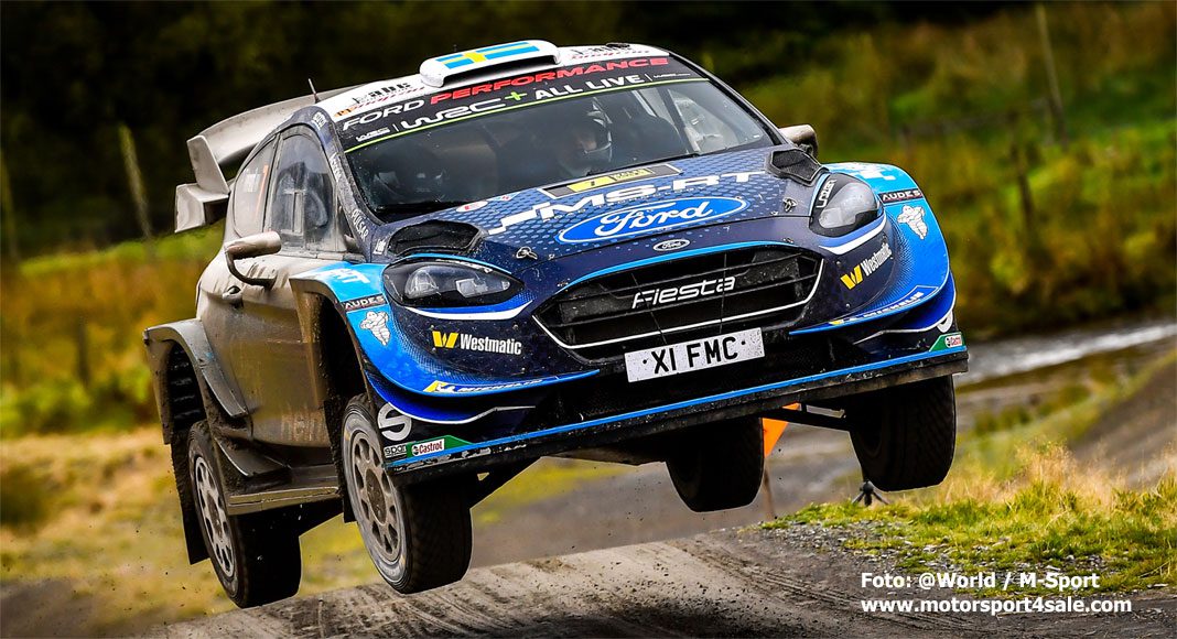 Säsongsbästa för Pontus Tidemand i Wales Rally GB