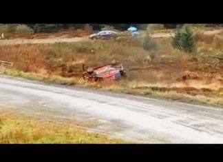 Craig Breens rullning på SS12 i Wales Rally GB