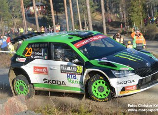 Punktering förstörde Oliver Solbergs chanser på pallplats i Rally Sweden Punktering förstörde Oliver Solbergs chanser på pallplats i Rally Sweden