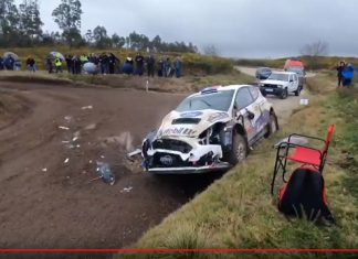Alberto Hellers hamnade i trubbel i Rally Serras de Fafe e Felgueiras Alberto Heller rullade i Portugal