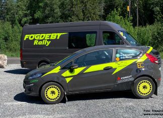 Alexander Fogdeby inför Slottssprinten Rally Light 2020 Alexander Fogdebys Ford Fiesta