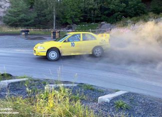 Joakim Björnsson inför EMK-kannan 2020 Joakim Björnsson sladdar med Mitsubishin