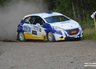 Victor Hansen fortsatt guldchans trots miss i East Sweden Rally Victor Hansen