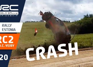 Ole Christian Veibys krasch i Rally Estland