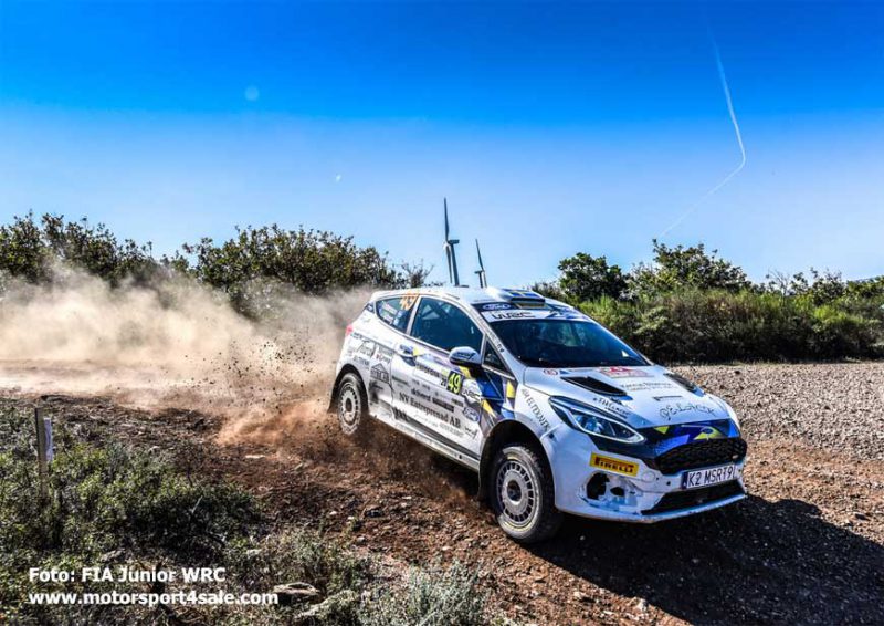 Tom Kristensson och Joakim Sjöberg mot segern på Sardinien