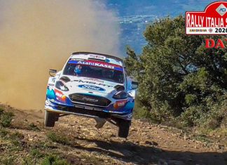 Flatout och bredsladdar från Rally Italia Sardegna dag 1