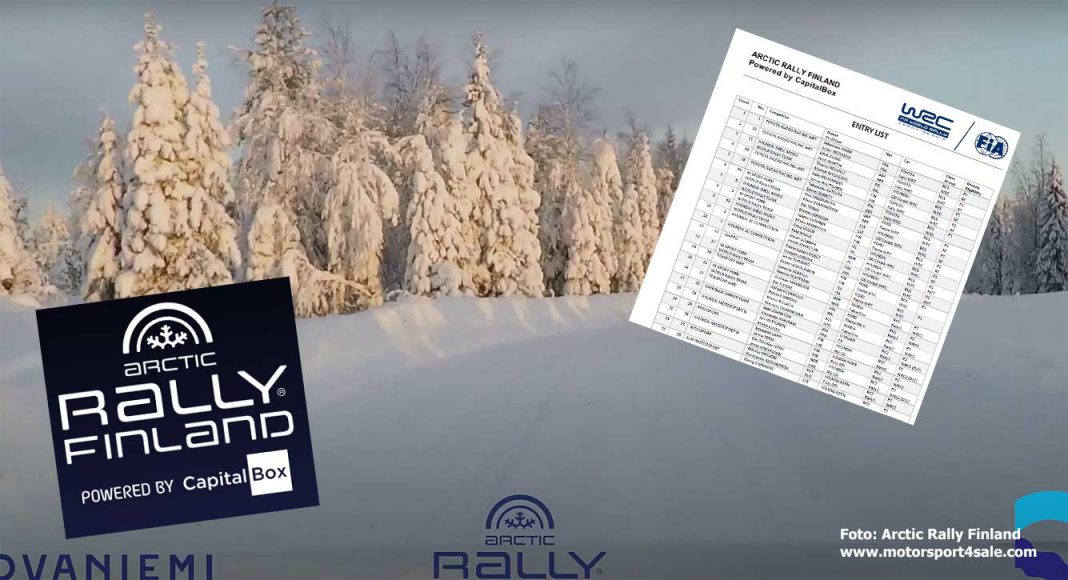 Anmälningslistan till Arctic Rally Finland