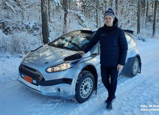 Sebastian Johansson kör SM i en Ford Fiesta R5 Evo2 Sebastian Johansson