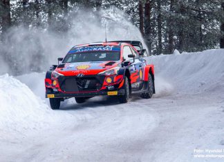 Ott Tänak i ledning efter första dagen av Arctic Rally Finland Ott Tänak