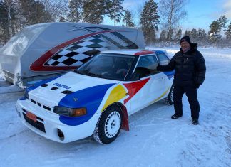 Bilder och filmklipp från söndagens rallyträning i Uppland