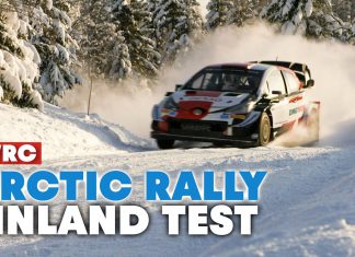 Film från Toyotas test inför Arctic Rally Finland 2021